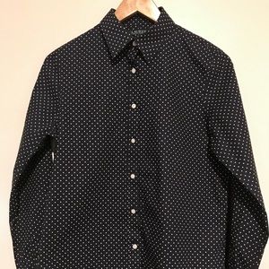 Ralph Lauren polka dot button up shirt